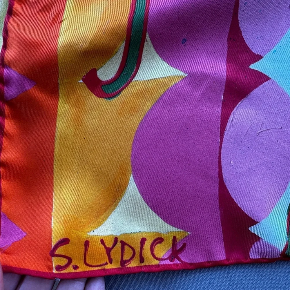 Roki Design Silk Scarf “Early Detection Saves Lives” Italian Silk Twill 35”